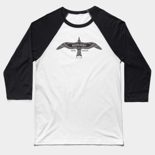 Holden Beach, NC Seagull Flight Baseball T-Shirt